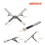 Base Para Pc Laptop Soporte Aluminio Retractil