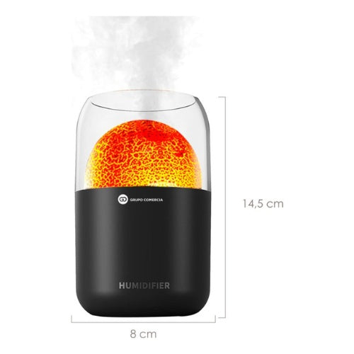 Humidificador Difusor Aromaterapia Volcan Con Esencia 300Ml