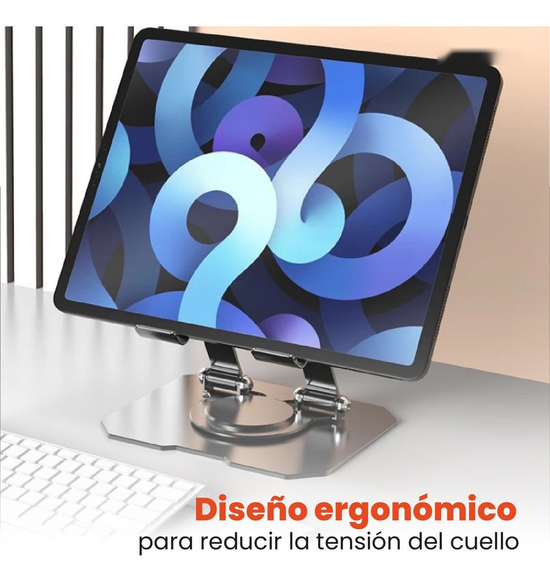 Soporte Metalico Para Tablet Celular Rotacion 360 Corporativo Innovo