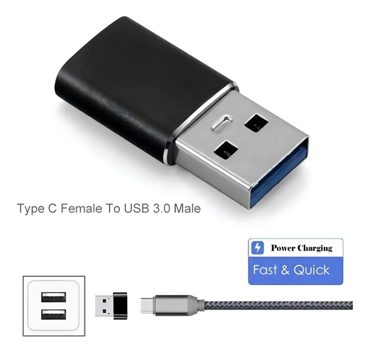 Convertidor Adaptador Conector Usb 3.0 A Tipo C