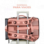 Mochila Bolso Maleta Multifuncional Laptop Viajero Gran Capacidad Impermeable Rosa