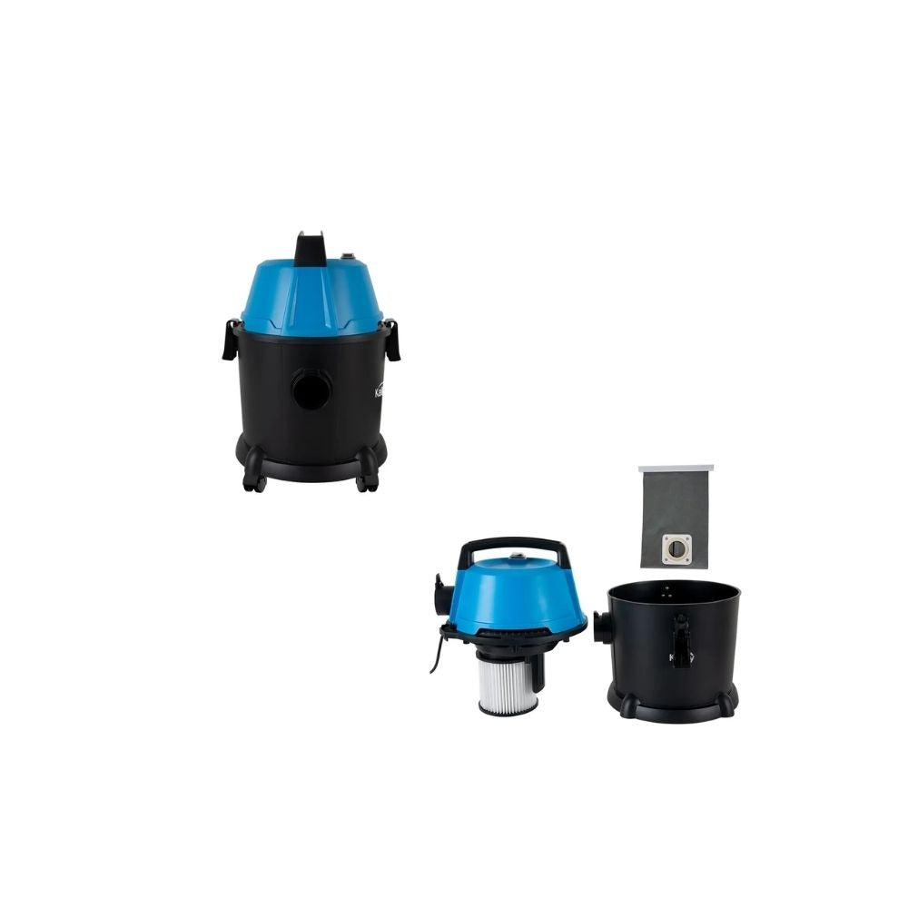 Aspiradora Kalley 3 En 1 Agua Y Polvo 15L 1200W Con Filtro Hepa
