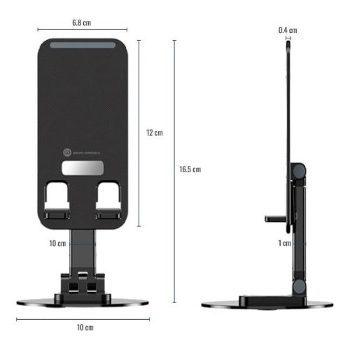 Base Para Celular Fina Con Rotacion Inclinacion Escritorio