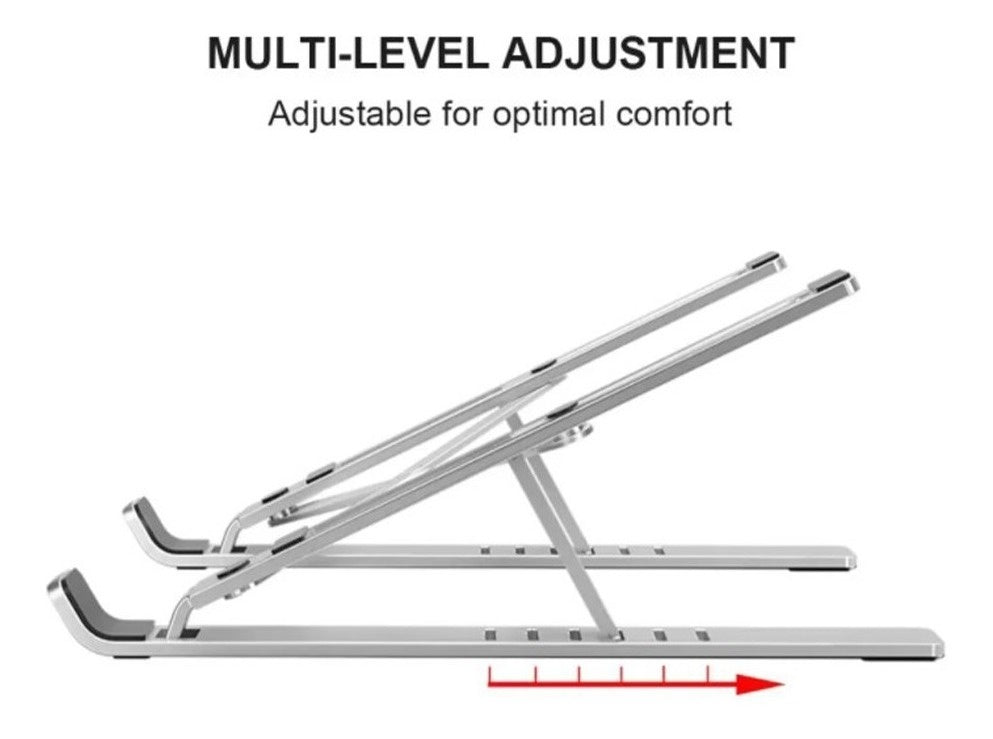 Base Soporte Ergonomica Reclinable Para Portatil + Soporte Celular
