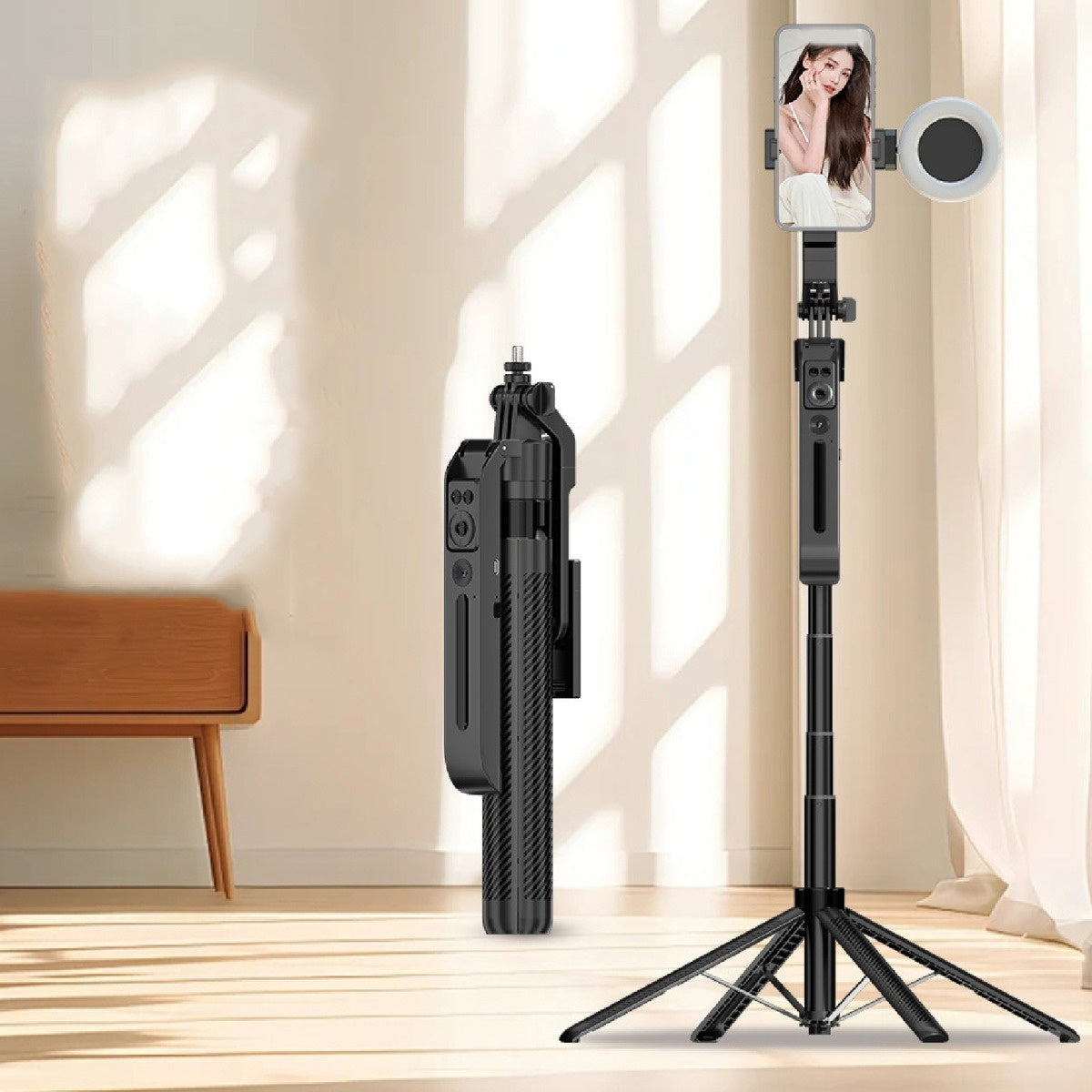 Palo Selfie Tripode Inteligencia Artificial 180 Cm Bluetooth