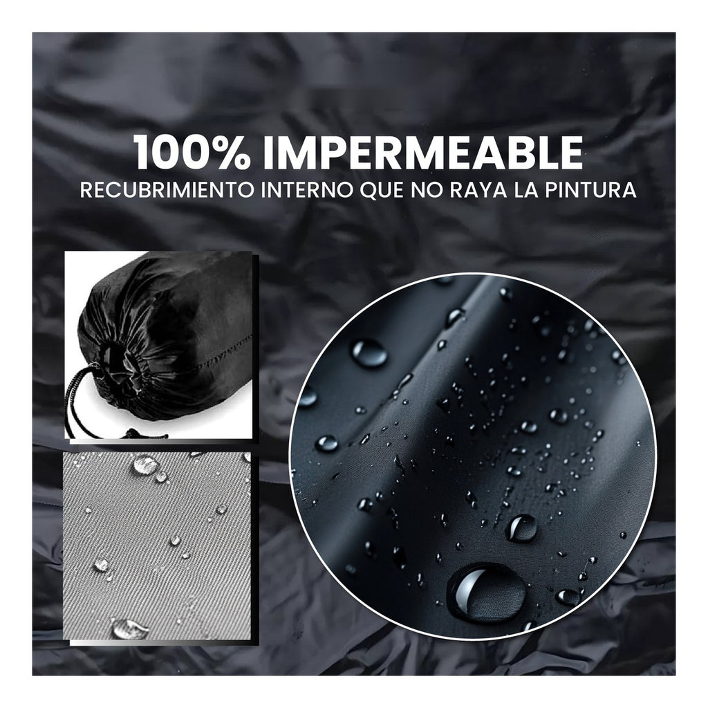 Funda Impermeable Para Moto Con Candado De Disco Antirrobo Protector Exterior Resistente