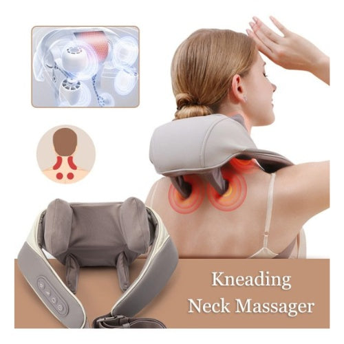 Masajeador Cervical De Cuello Espalda Recargable Calor Premium