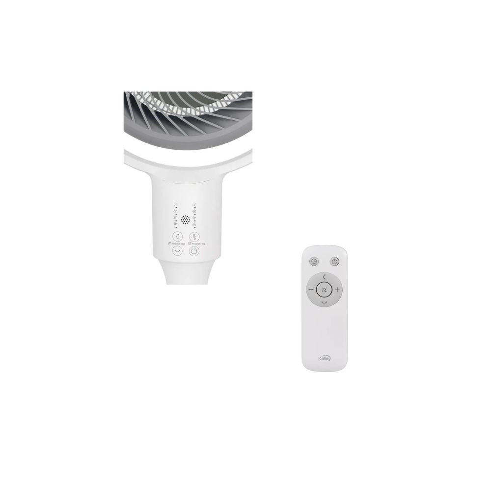 Ventilador Kalley Aromaterapia 11" 3 Velocidades Vertical Horizontal Control Remoto