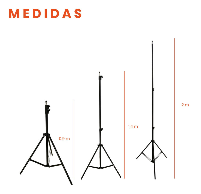 Tripode Universal Ajustable Hasta 2M Con Tornillo De 1/4 Metalico