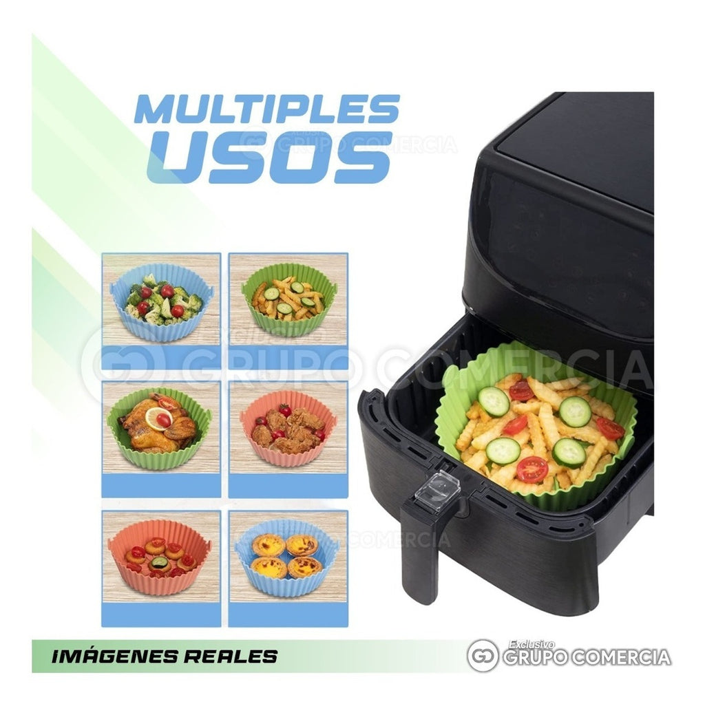 Molde En Silicona Olla Freidora De Aire Air Fryer Reutilizable