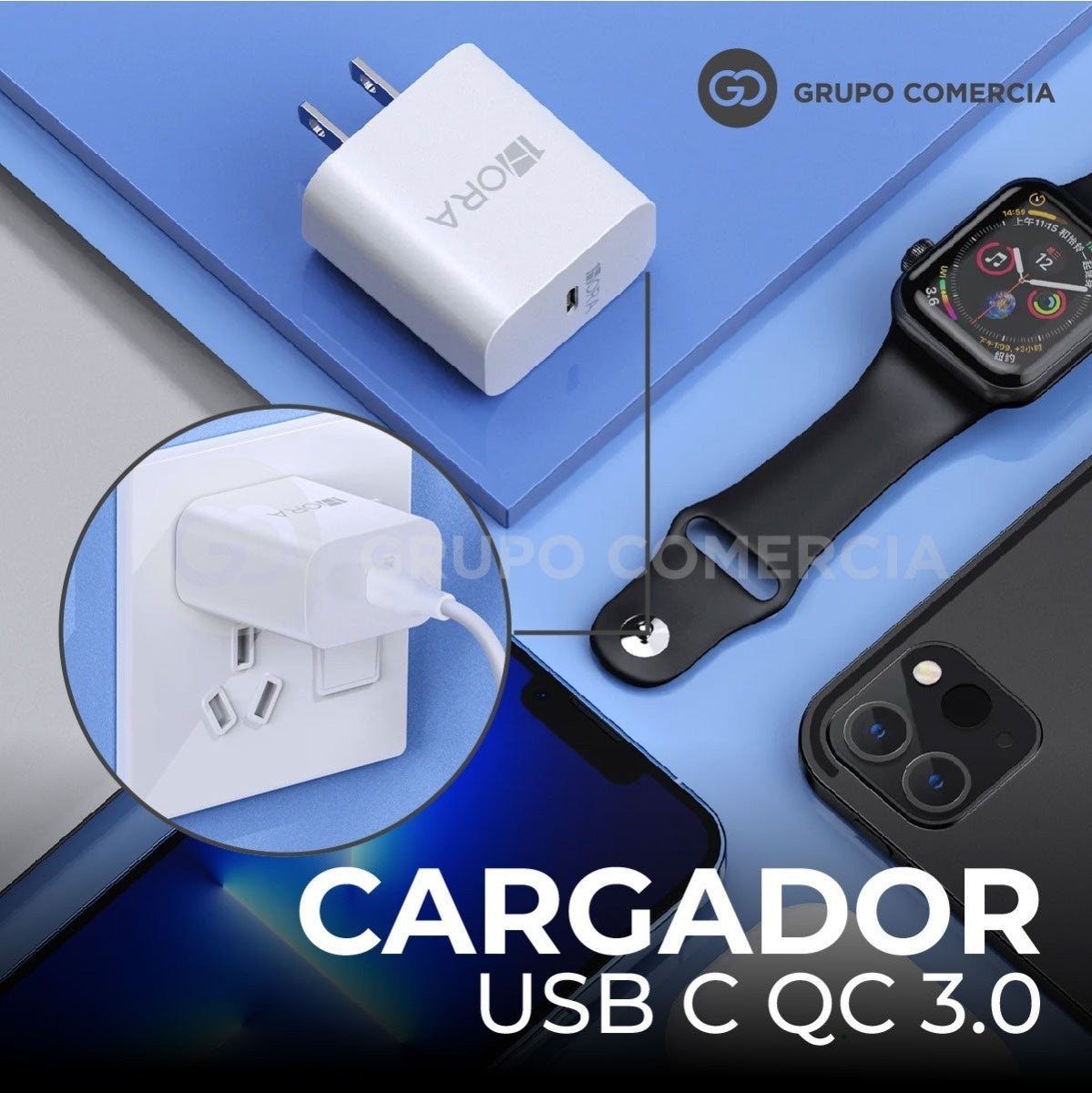 Cargador De Celular 20W Potente Tipo C Carga Rapida Gar 152