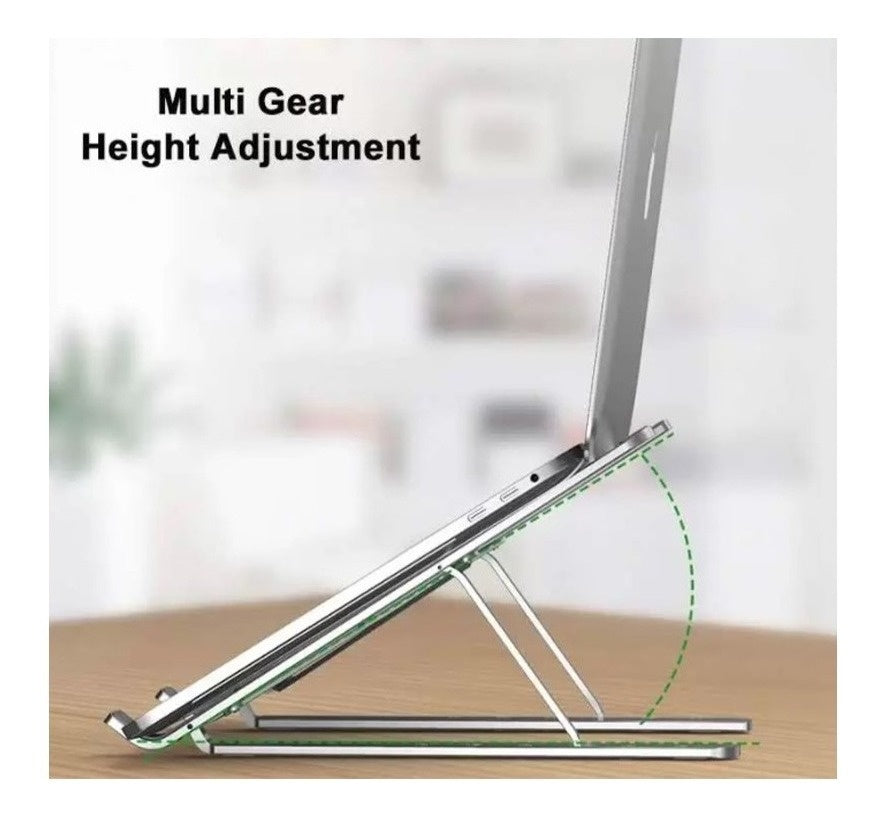 Base Soporte Ergonomica Reclinable Para Portatil + Soporte Celular