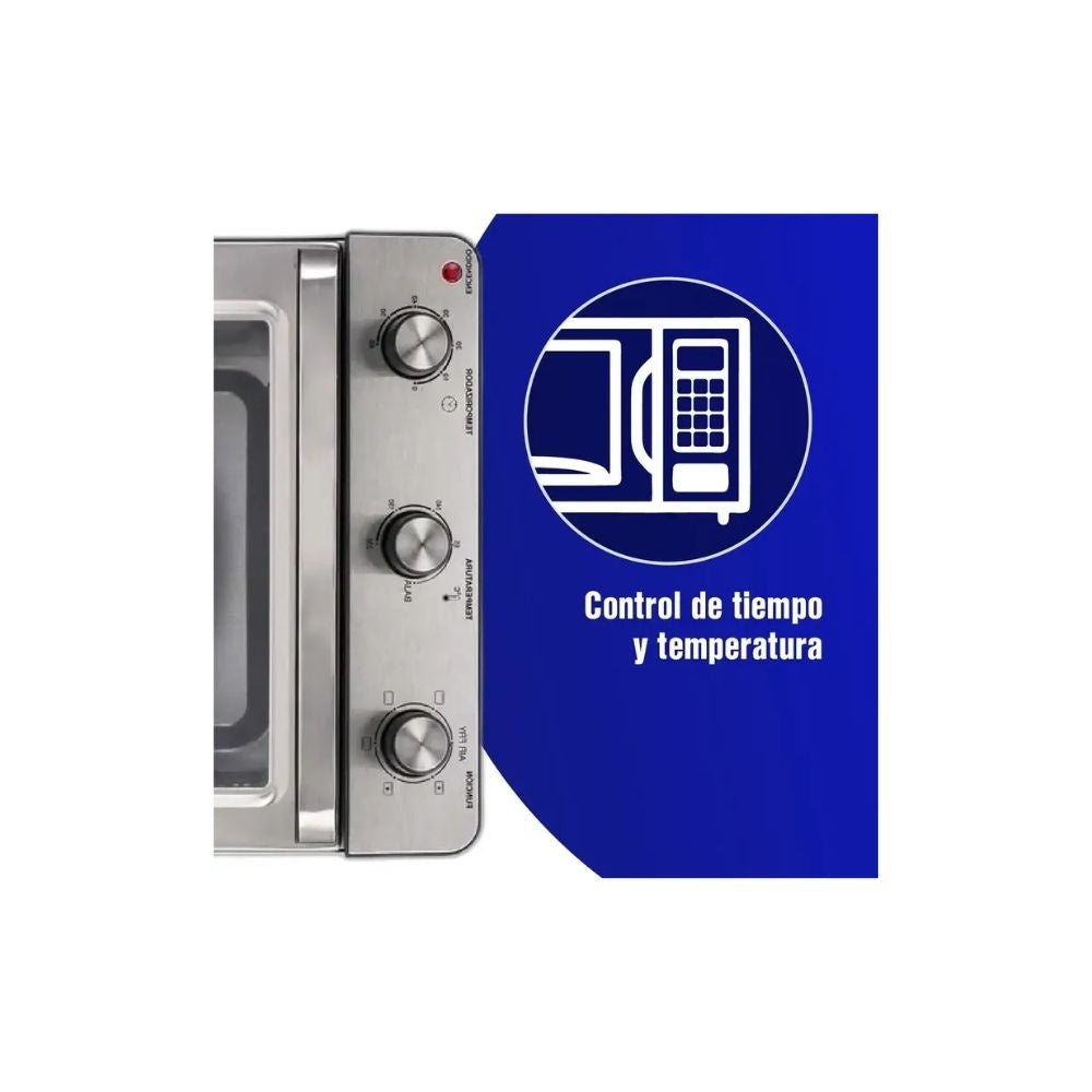 Horno Electrico Kalley 20 Litros Air Fryer 1500W Multifuncion