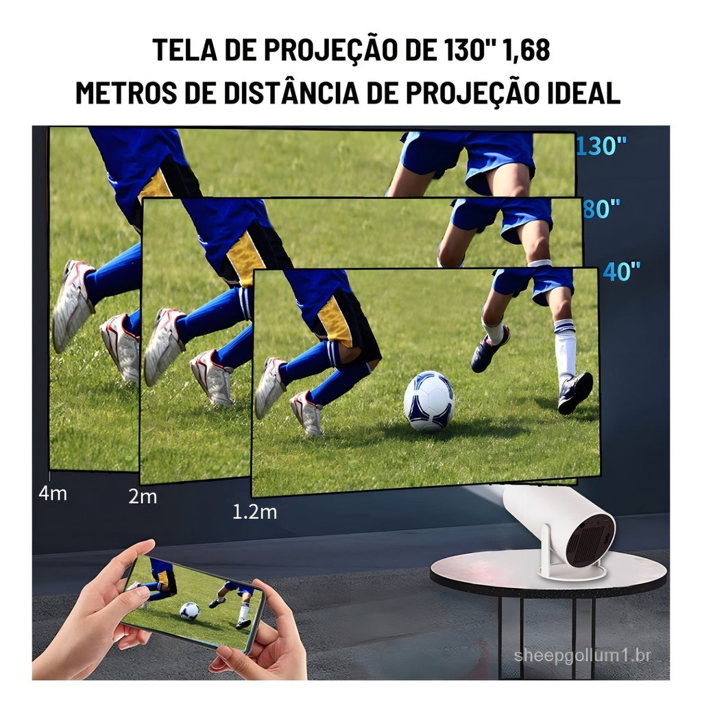 Mini Proyector Inteligente Magicubic Hy300 Wi-Fi Con Android 11 | Usb Hdmi Bluetooth | 130 Pulgadas De Calidad Pura