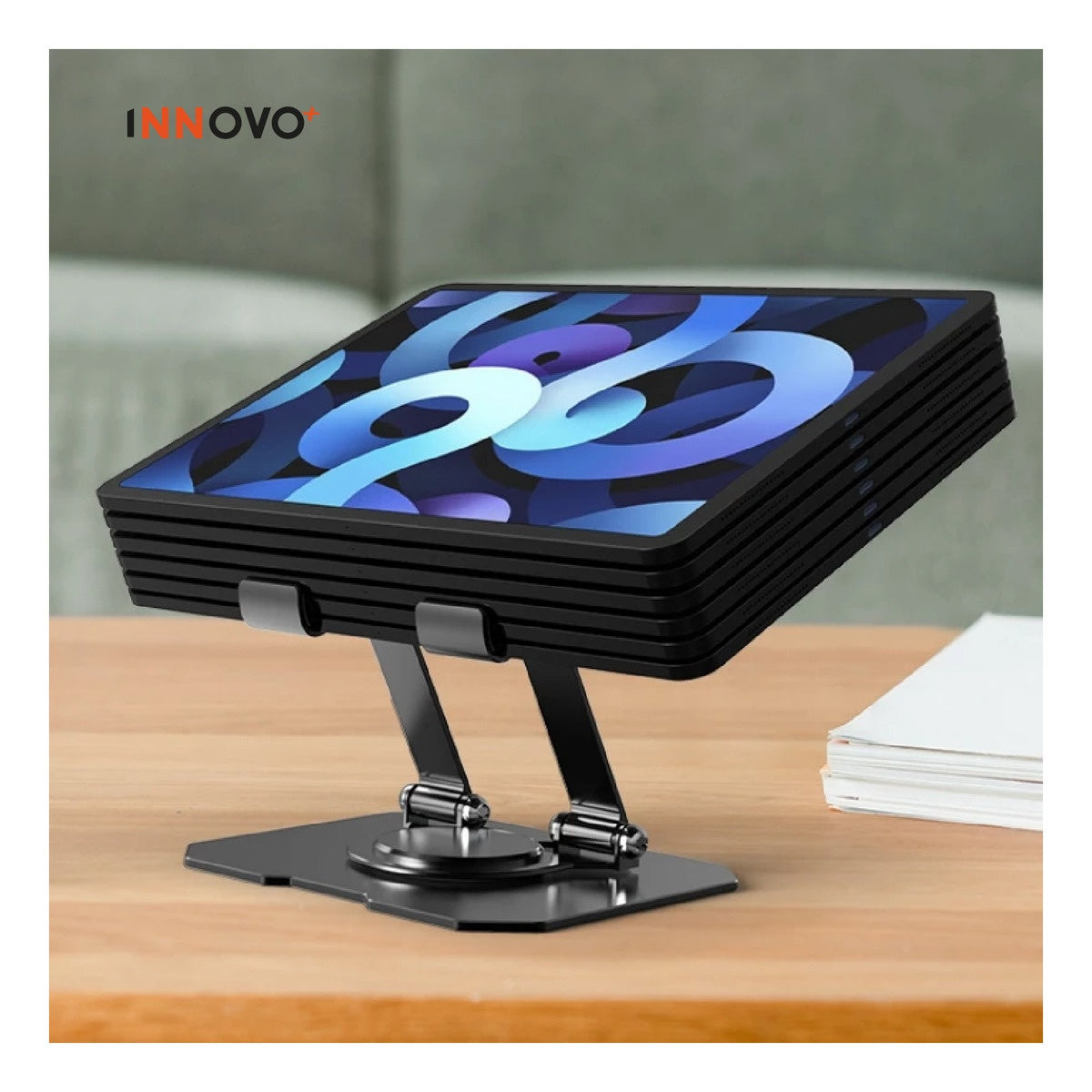 Soporte Metalico Para Tablet Celular Rotacion 360 Corporativo Innovo