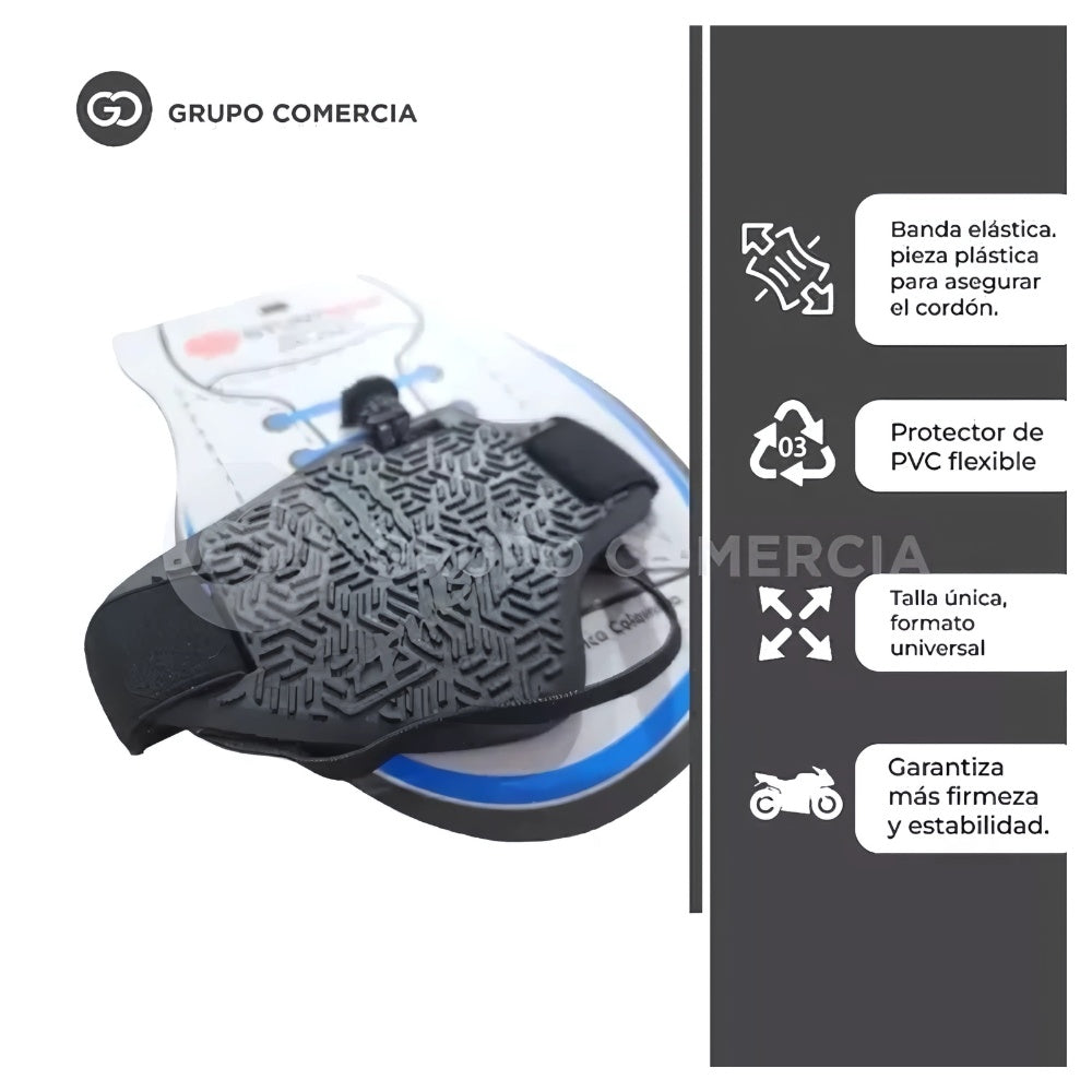 Combo Candado De Disco Con Alarma + Proteccion De Calzado Para Moto