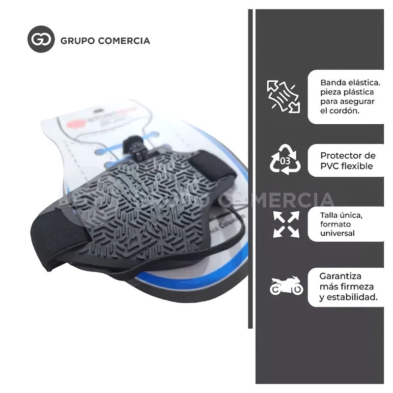 Combo Candado De Disco Con Alarma + Proteccion De Calzado Para Moto