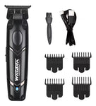 Maquina Patillera Afeitadora Profesional Con Guias Recargable + Obsequio