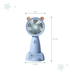 Mini Ventilador Portatil Recargable Con Base Para Celular