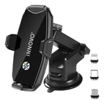 Holder Para Carro Premium Carga Inalambrica Todo En 1 / 15W Negro