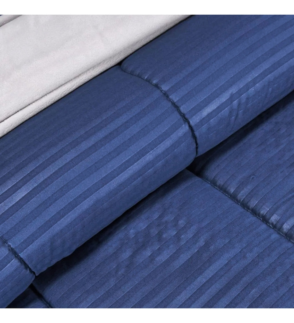 Edredon Cubrelecho Premium Cama Doble Con Fundas Para Almohada Innovo Home