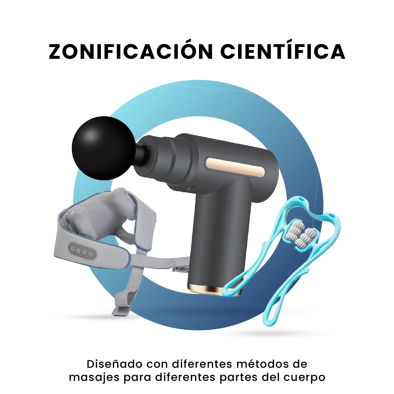 Masajeador De Cuello Anti Estres Relajante Masajeador Accesorios 3 En 1