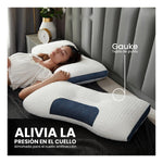 2 Almohadas Semi Ortopedicas Alto Confort Cervical Antiacaros