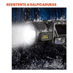 Linterna Multifuncional 10-1 Panel Solar Doble Lente 8000Lm