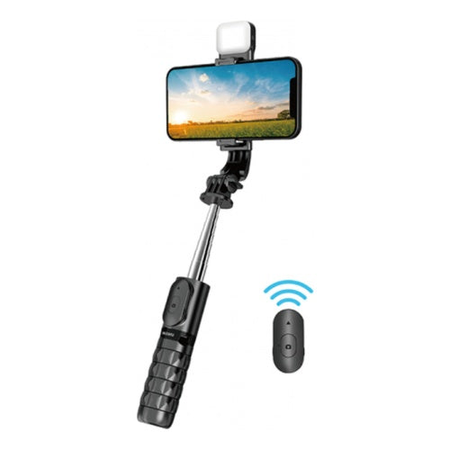Tripode Selfie Monopod Wiwu Se Premium Con Luz Led Bluetooth