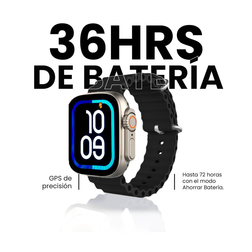 Smartwatch Hk 10 Ultra Amoled Chat Gpt Alta Gama Compatible Con Android Ios Black