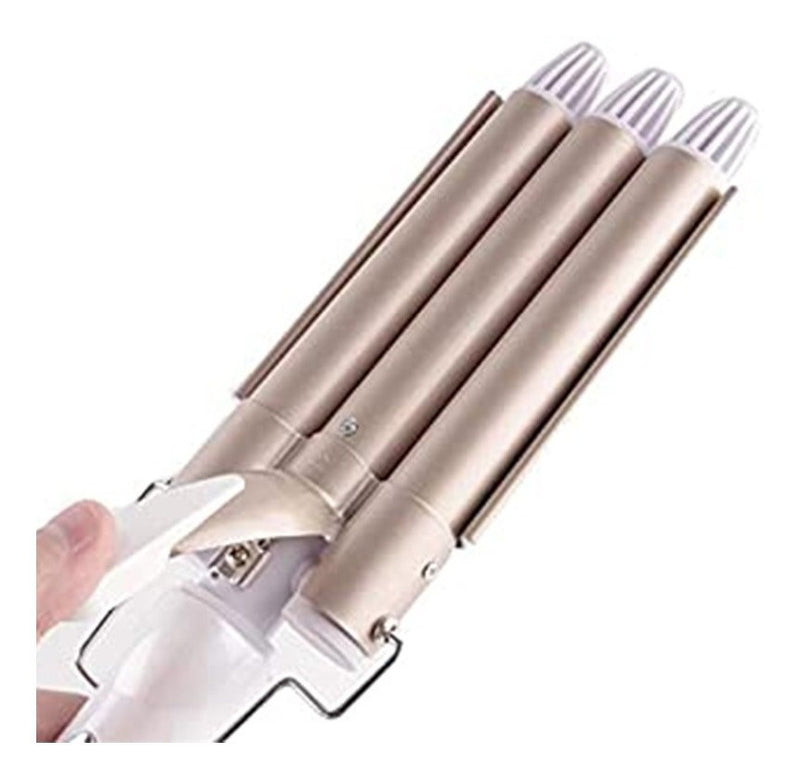 Duo Plancha Ondas De Sirena + Cepillo Secador Profesional