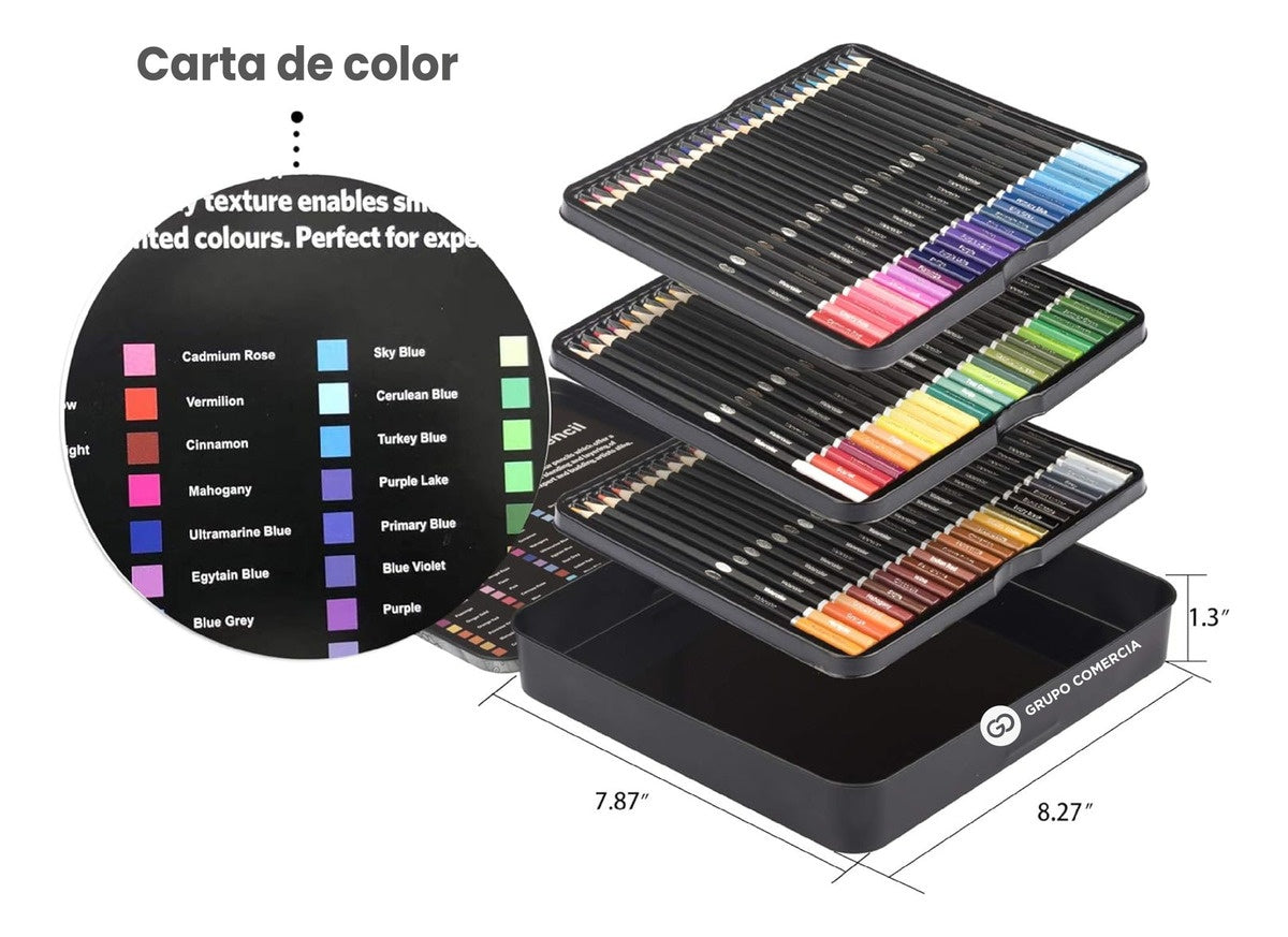 Kit De 72 Lapices Colores Premium Para Colorear Cromatica
