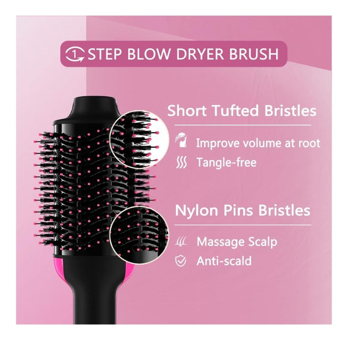 Cepillo Secador Alisador Peina Rapido Aire Caliente Max Power