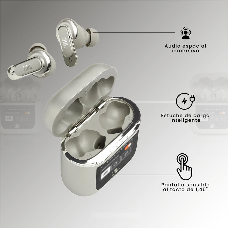 Audifonos Jbl Tour Pro 2 Calidad 1.1 Con Pantalla Tactil Beige