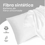Combo Cubrelecho Beige Termico Cama Doble + 2 Almohadas Confort + Obsequio Fundas Satin