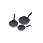 Set 3 Sartenes Imusa Antiadherentes Con Indicador De Calor Resistentes
