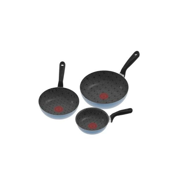 Set 3 Sartenes Imusa Antiadherentes Con Indicador De Calor Resistentes