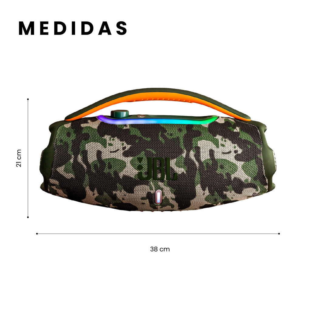 Parlante Grande Potente Jbl Boom Box 3 60W Bluetooth Verde Mega Bass Imitacion