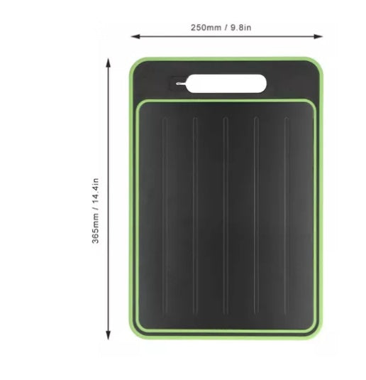 Platero Organizador De Loza Basic Home Metalico Con Bandeja Tabla Para Picar Multifuncion