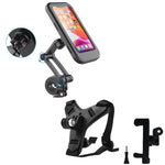 Combo Soporte Holder Para Celular Manubrio Moto + Soporte Camara Para Casco
