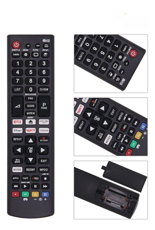 Control Remoto Compatible Con Lg Smart Tv Lg Boton Netflix Prime Con Baterias