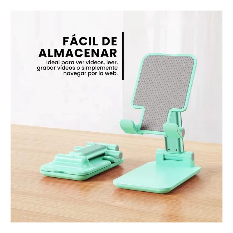 Soporte Plegable Celular Y Tablet Ajustable Portatil Escritorio Universal