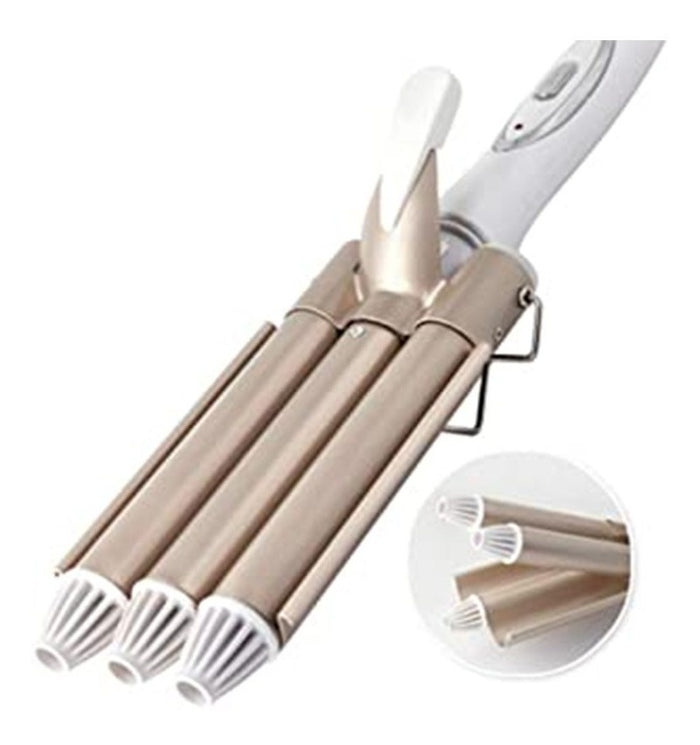 Duo Plancha Ondas De Sirena + Cepillo Secador Profesional