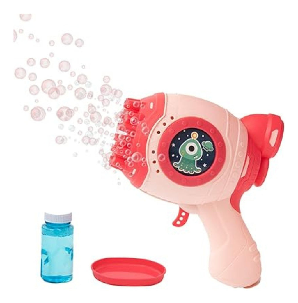 Pistola De Burbujas Electrica 32 Agujeros Burbujero Juguete