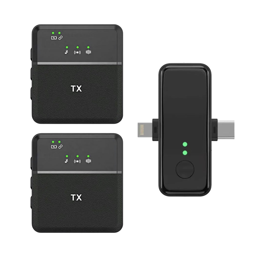 Microfono De Solapa Profesional Inalambrico Audio Claro Reduccion De Ruido Compatible Android Y Ios