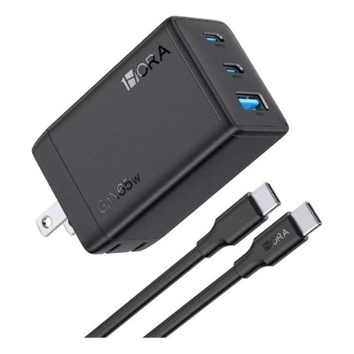 Cargador Super Turbo 65W 3 En 1 Universal Carga Rapida