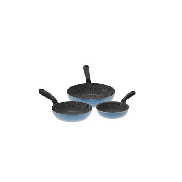 Set 3 Sartenes Imusa Antiadherentes Con Indicador De Calor Resistentes