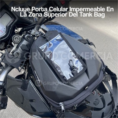 Tank Bag Porta Impermeables Celular Maleta Moto Silla Fiber