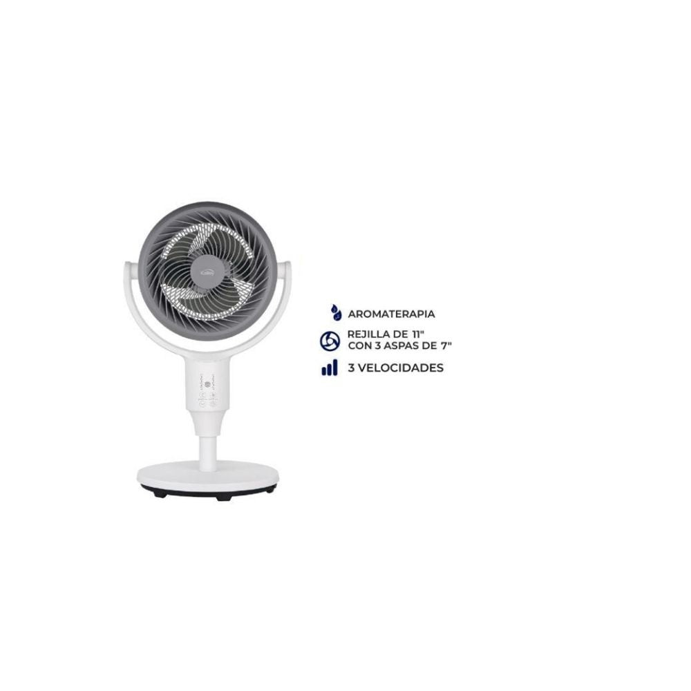 Ventilador Kalley Aromaterapia 11" 3 Velocidades Vertical Horizontal Control Remoto