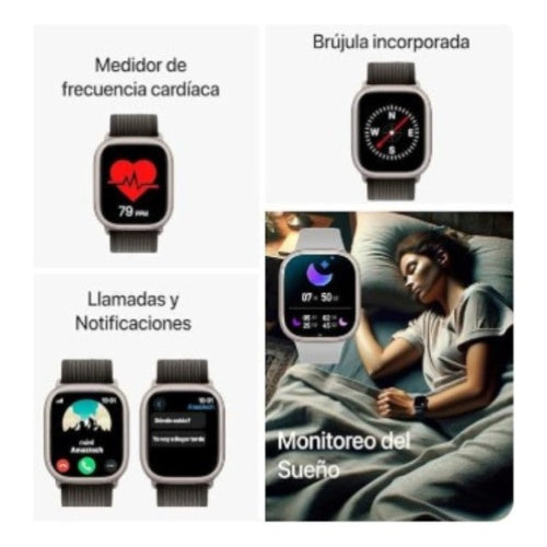 Smartwatch Con Audifonos Hk Ultra 2 Generacion 5 Chat Gpt